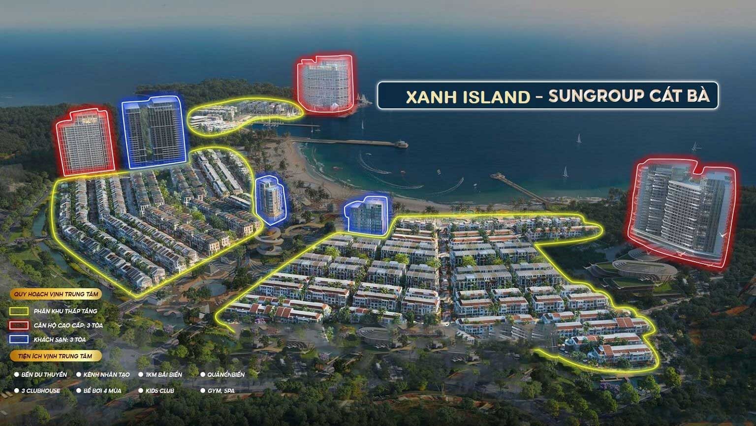 Vị trí Xanh Island Cát Bà